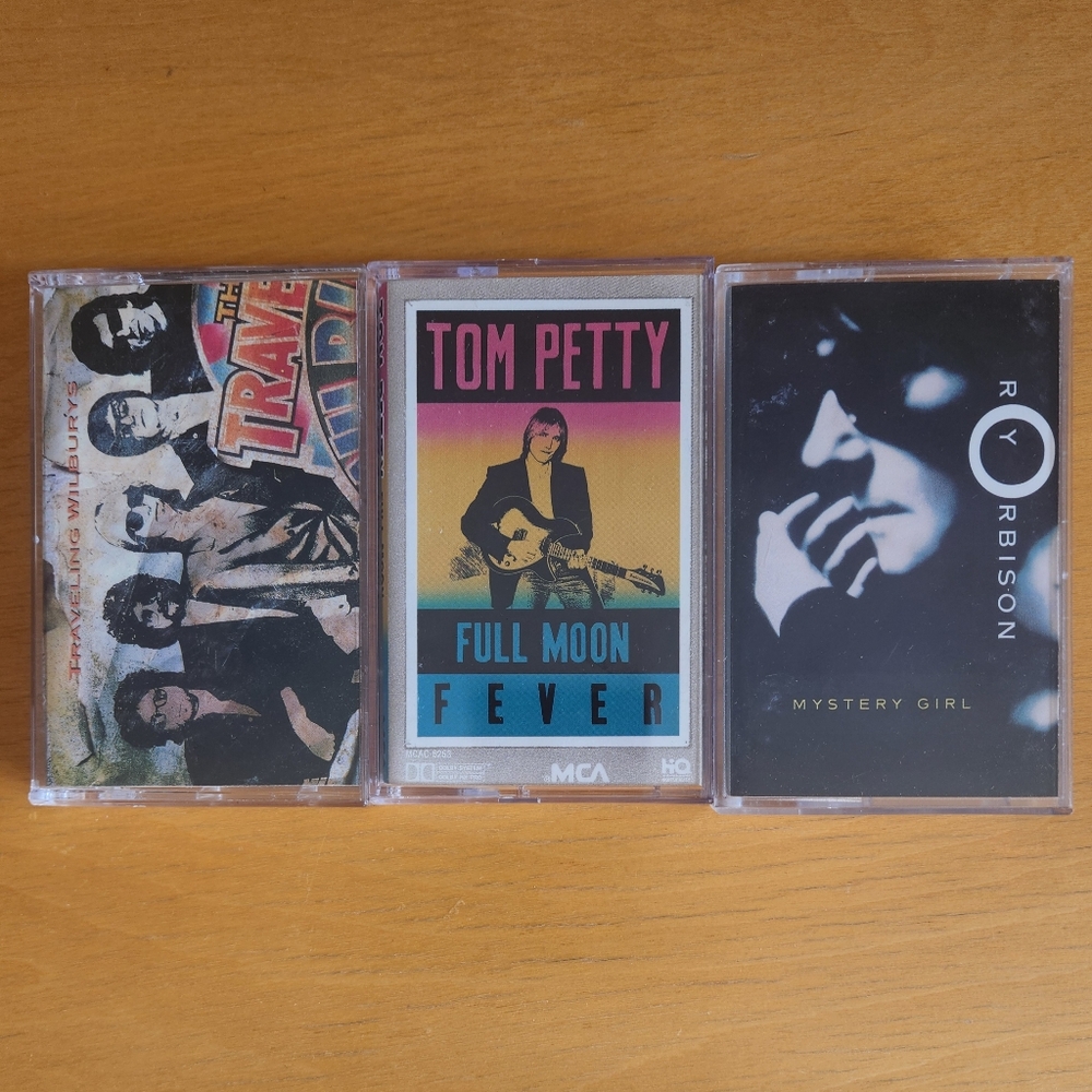Traveling Wilburys, Tom Petty, Roy Orbson - 1980s Cassette Tapes (Lot of 3)   - Picture 2 of 8